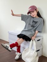 【90-160cm】半袖Ｔシャツ 女の子 ねこ柄 可愛い カジュアル - 画像 (7)