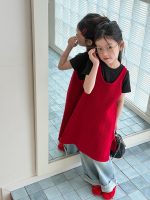 【100-170cm】ニット キャミワンピース 女の子 レイヤードしやすい - 画像 (6)