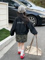 【100-170cm】アウター 女の子 スタンドネック おしゃれ カジュアル - 画像 (11)