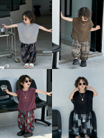【90-150cm】半袖Ｔシャツ 男の子 バットスリーブ トレンド - 画像 (2)