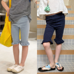 【80-130cm】パンツ 女の子 フリル ウエストゴム おしゃれ