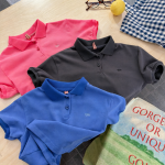 【80-130cm】半袖Ｔシャツ 女の子 POLOネック 無地 - 画像 (6)