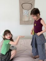 【90-150cm】半袖Ｔシャツ or ベスト or スカート or パンツ 女の子 おしゃれ ストリート - 画像 (9)