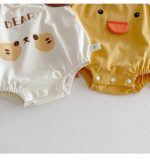 【66-90cm】ロンパース ベビー キュート キャミ 動物柄 - 画像 (6)