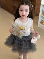 【90-140cm】ベスト or スカート 女の子 スウィート ウサギ チュール - 画像 (6)