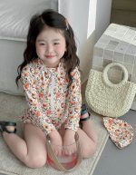 【80-130cm】水着 長袖 UVカット 速乾 海 リゾート - 画像 (7)