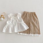 【73-120cm】トップス or ヒョウ柄パンツ ベビー 女の子 おしゃれ 可愛い
