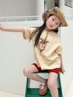 【90-160cm】半袖Ｔシャツ 女の子 動物柄 カートゥーン 着せやすい - 画像 (7)