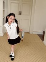 【100-170cm】ポロシャツ風Tシャツ 女の子 シンプル さわやか - 画像 (8)