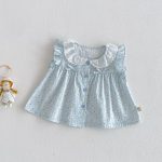 【73-120cm】トップス ベビー 女の子 おしゃれ 花柄 フリルデザイン - 画像 (5)
