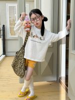 【100-170cm】長袖トップス 女の子 犬柄 カートゥーン 合わせやすい - 画像 (3)