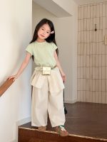 【100-170cm】パンツ 女の子 おしゃれ フェイクレイヤード - 画像 (7)