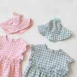 【66-90cm】ロンパース or セットアップ ベビー 韓国風 チェク柄 - 画像 (14)
