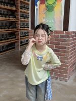 【100-170cm】トップス 女の子 おしゃれ レイヤード風 レース 切り替え - 画像 (8)