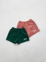 【80-130cm】セットアップ キッズ 半袖 Tシャツ＋ショートパンツ 薄手 男女兼用 シンプル - 画像 (9)