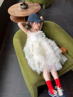 【90-150cm】ワンピース 女の子 おしゃれ ふんわり チュール - 画像 (8)