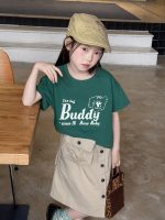 【90-160cm】半袖Ｔシャツ 女の子 トレンド プリント コーデの主役に - 画像 (6)