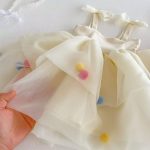 【73-120cm】ワンピース ベビー 女の子 カラフル ふんわり チュール - 画像 (8)