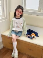 【100-170cm】長袖トップス 女の子 動物柄 カジュアル 配色 - 画像 (7)