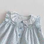 【73-120cm】トップス ベビー 女の子 おしゃれ 花柄 フリルデザイン - 画像 (9)
