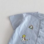 【73-120cm】半袖シャツ or パンツ ベビー 男の子 前開き プリント - 画像 (14)