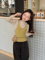 【100-170cm】キャミソール or インナー 女の子 レイヤード ドット柄 - 画像 (5)