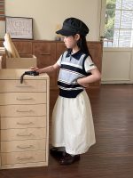 【100-170cm】ミディ丈スカート 女の子 韓国風 ガーリー ふんわり - 画像 (6)