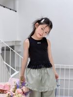 【100-170cm】ベスト 女の子 フリルデザイン シンプル - 画像 (5)
