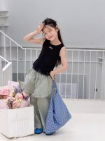 【100-170cm】ベスト 女の子 フリルデザイン シンプル - 画像 (6)