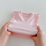 【73-120cm】ベスト or パンツ ベビー 女の子 無地 おしゃれ フリルデザイン - 画像 (22)