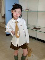 【100-170cm】シャツ 女の子 犬柄 キャンパス 着せやすい - 画像 (9)