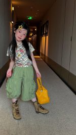 【90-150cm】半袖Ｔシャツ or スカート or パンツ 女の子 落書き チュール カジュアル - 画像 (5)