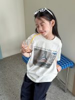 【90-160cm】半袖Ｔシャツ 女の子 トレンド ストリート プリント - 画像 (4)