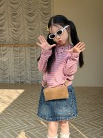 【100-170cm】長袖Ｔシャツ 女の子 フード付き ボーダー柄 - 画像 (6)