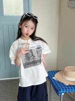 【90-160cm】半袖Ｔシャツ 女の子 トレンド ストリート プリント