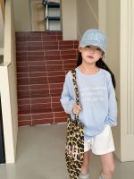 【100-170cm】長袖トップス 女の子 英字プリント 日焼け防止 - 画像 (4)