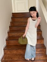 【100-170cm】ニット キャミワンピース 女の子 レイヤードしやすい - 画像 (4)
