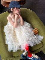 【90-150cm】ワンピース 女の子 おしゃれ ふんわり チュール - 画像 (12)