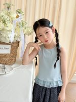 【100-170cm】ベスト 女の子 フリルデザイン シンプル - 画像 (10)