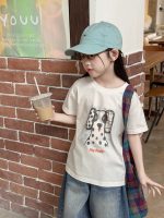 【90-160cm】半袖Ｔシャツ 女の子 トレンド プリント コーデの主役に - 画像 (13)