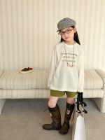 【100-170cm】長袖トップス 女の子 英字プリント 日焼け防止 - 画像 (11)