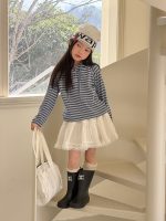 【100-170cm】長袖Ｔシャツ 女の子 フード付き ボーダー柄 - 画像 (10)