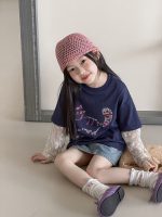 【100-170cm】トップス 女の子 おしゃれ レイヤード風 レース 切り替え - 画像 (11)