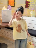 【100-170cm】半袖Ｔシャツ 女の子 カートゥーン 合わせやすい - 画像 (5)