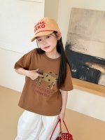 【90-160cm】半袖Ｔシャツ 女の子 動物柄 カートゥーン 着せやすい - 画像 (4)