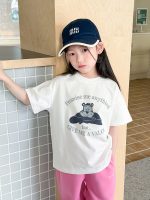 【90-160cm】半袖Ｔシャツ 女の子 動物柄 カートゥーン 着せやすい - 画像 (5)