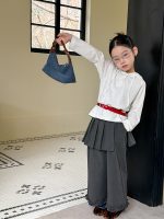 【100-170cm】長袖Ｔシャツ 女の子 フード付き ボーダー柄 - 画像 (13)
