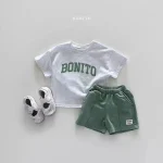 【80-130cm】セットアップ ベビー ノーカラー ワッフル - 画像 (4)