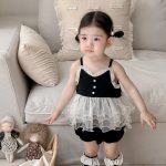 【66-90cm】ロンパースワンピース ベビー チュール - 画像 (3)