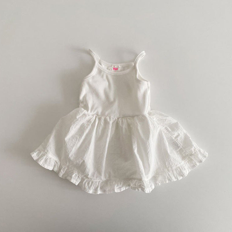 01_a253c134-38b0-4770-a148-3a97248e0ad1.jpg 【80-130cm】ワンピース 女の子 無地 キャミソール おしゃれ - 画像 (1)